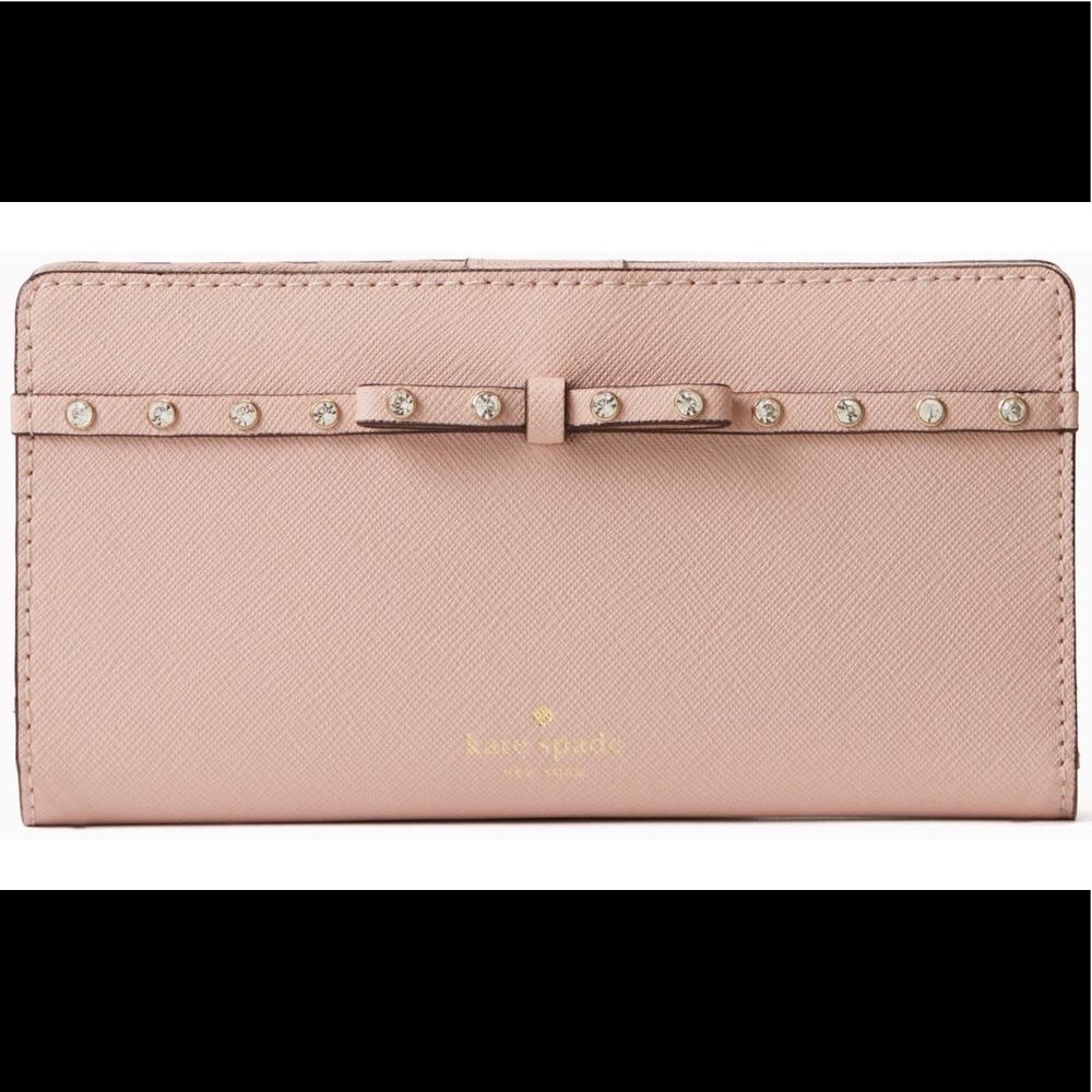 kate spade elliott street stacy light pink wallet